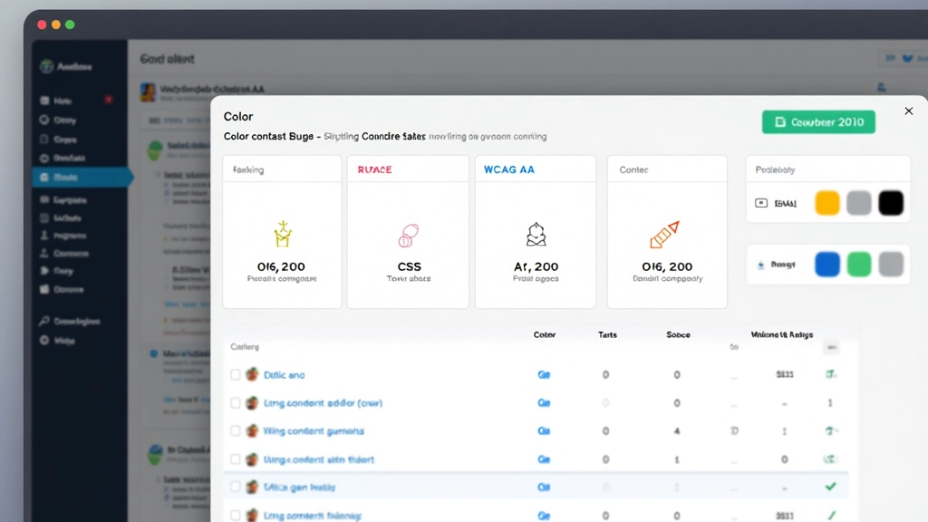 WCAG contrast ratio testing and validation tools